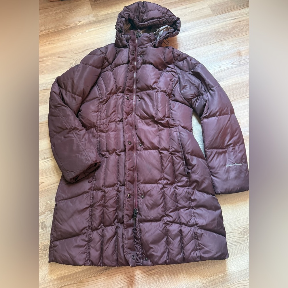 Eddie Bauer Sun Valley Parka Women's  Plum Puffer Coat